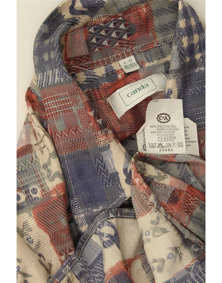 Cămașă pentru bărbați Canda Mărimea 41/42 16 1/2 mare, multicoloră, mozaic, viscoză