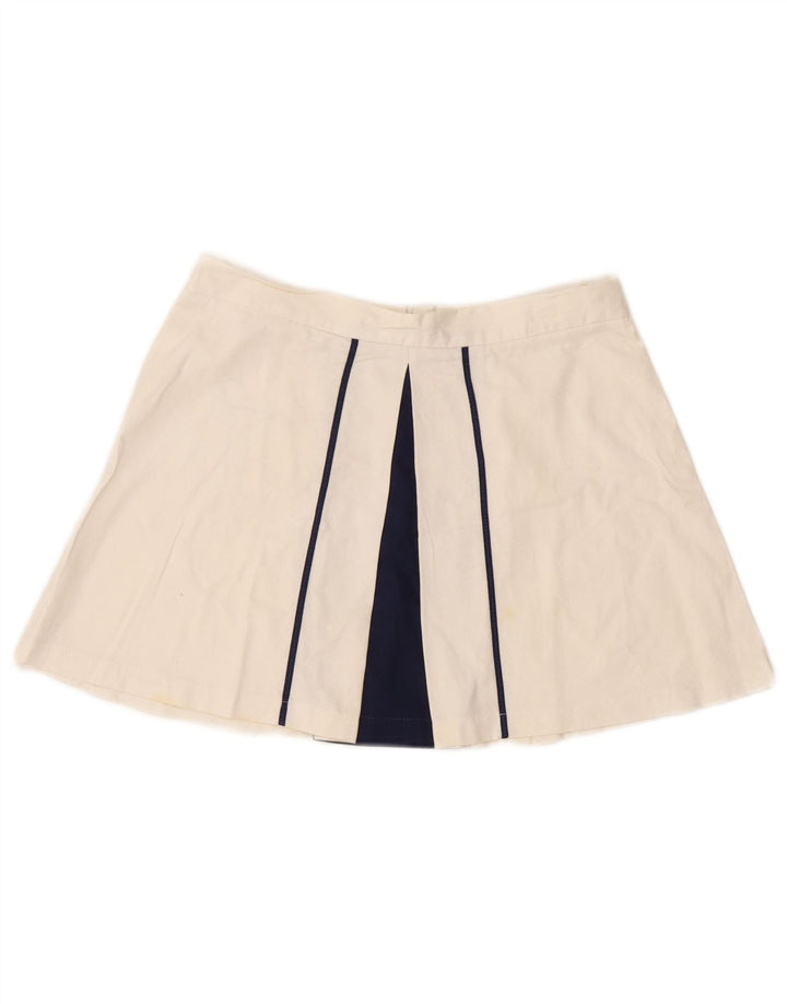 Fusta mini vintage pentru femei W30 Medium Bleumarin Colorblock