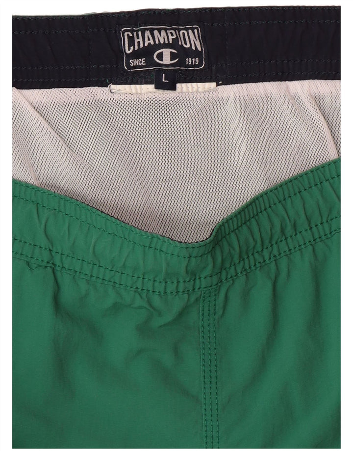 Pantaloni scurți de înot grafic pentru bărbați CHAMPION, mari, verde