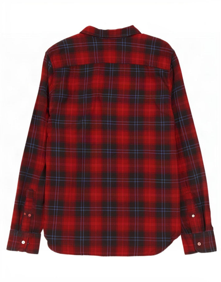 Cămașă de flanel pentru bărbați Levi's, bumbac cu carouri roșii medii