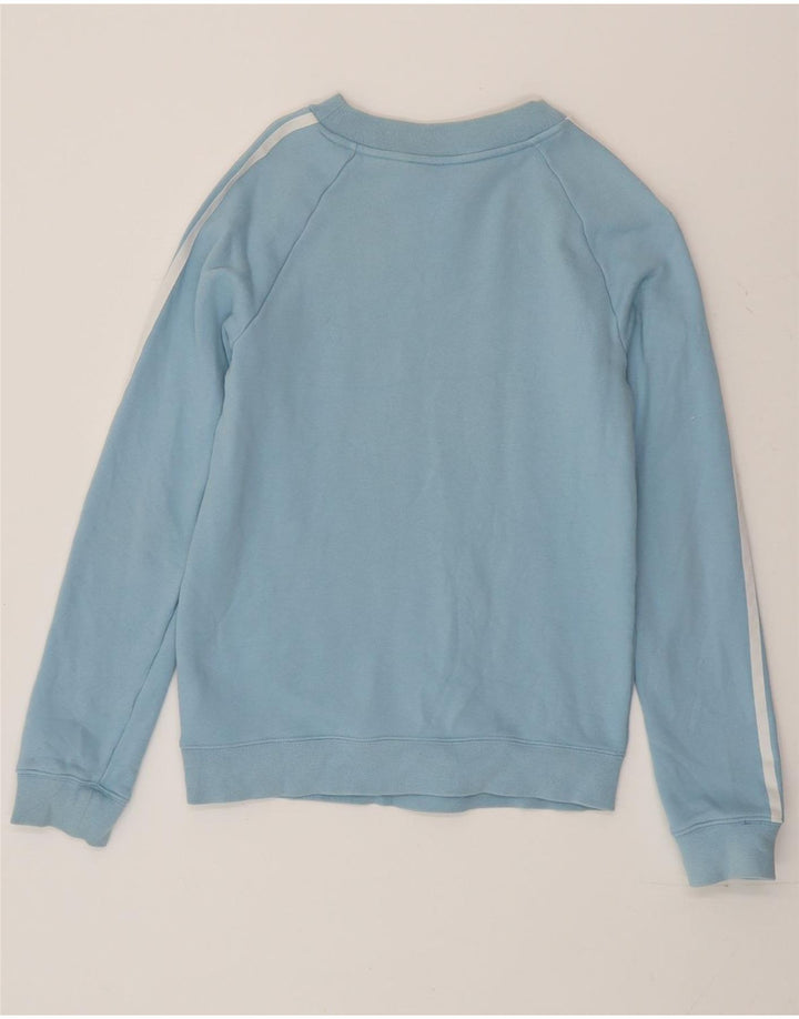 Pulover adidas pentru femei UK 10 mic, albastru, bumbac