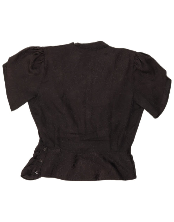 Bluză Yessica Femei Top EU 38 Poliester Floral Negru Mediu