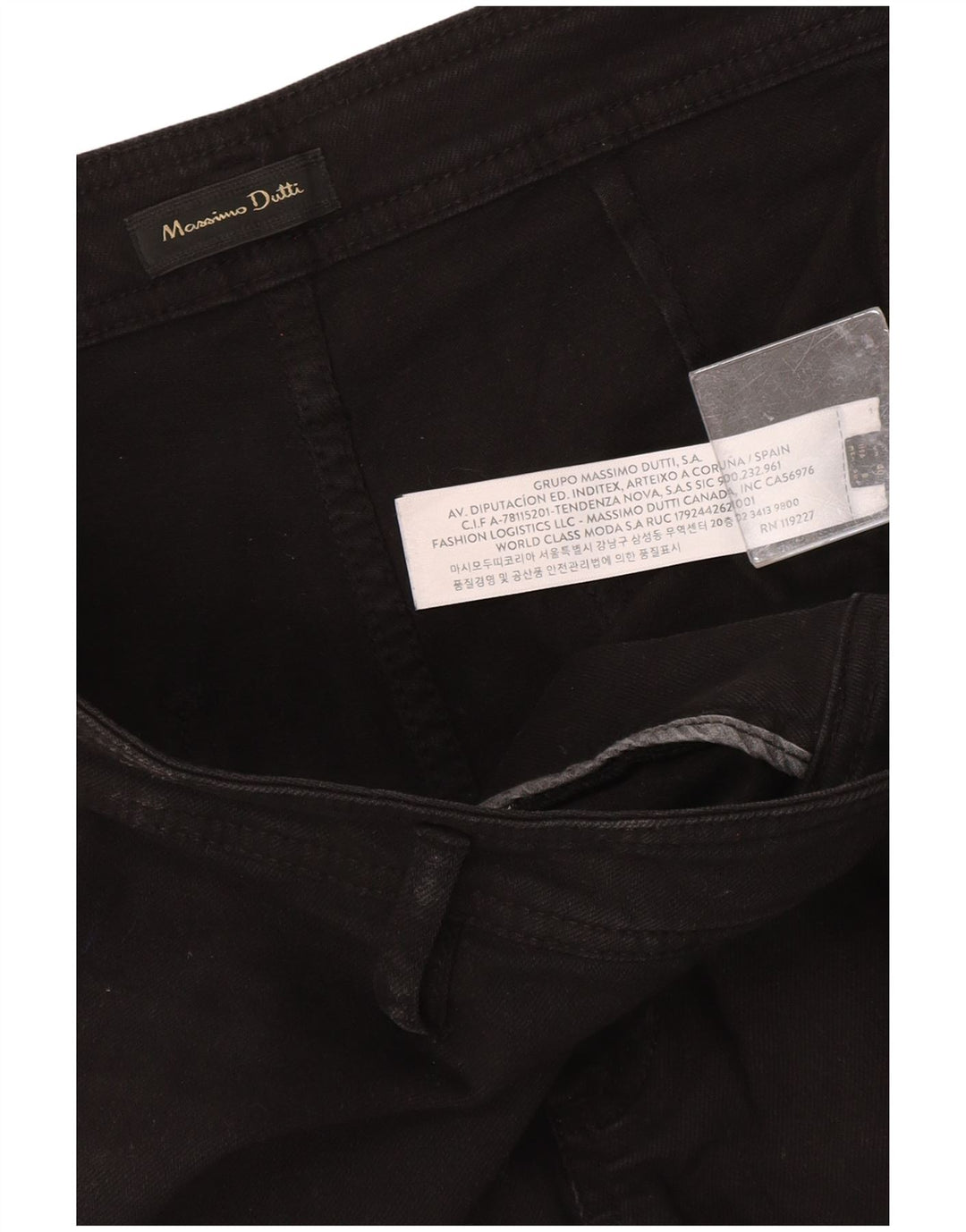 Massimo Dutti Pantaloni Casual Femei EU 40 Mediu L30 L27 Bumbac Negru