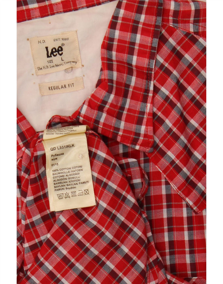 Cămașă Levi's pentru bărbați, cu ajustare normală, mare, roșu, din bumbac