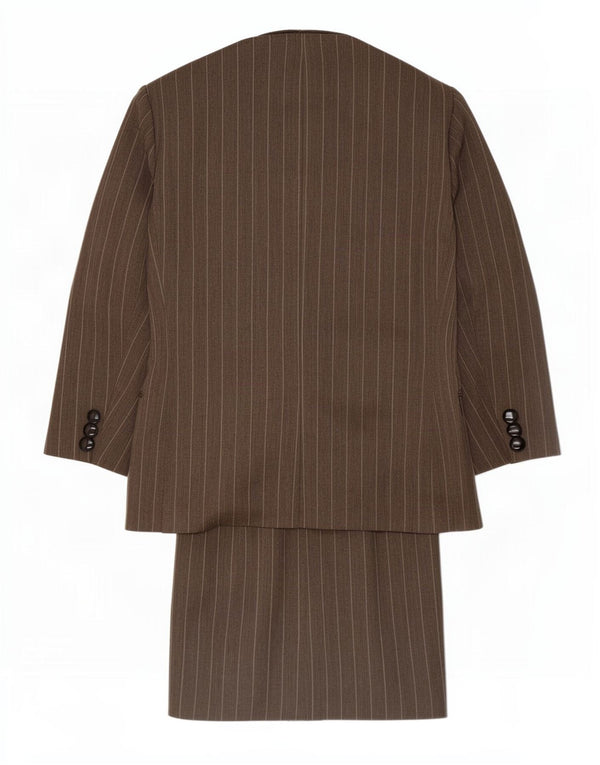 Set fuste 2 piese pentru femei Luisa Spagnoli IT 44 Medium W26 Brown Pinstripe