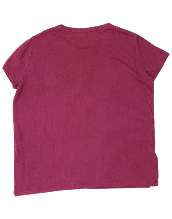 Tricou pentru femei Marks & Spencer Top UK 18 XL Viscoză cu dungi cu dungi