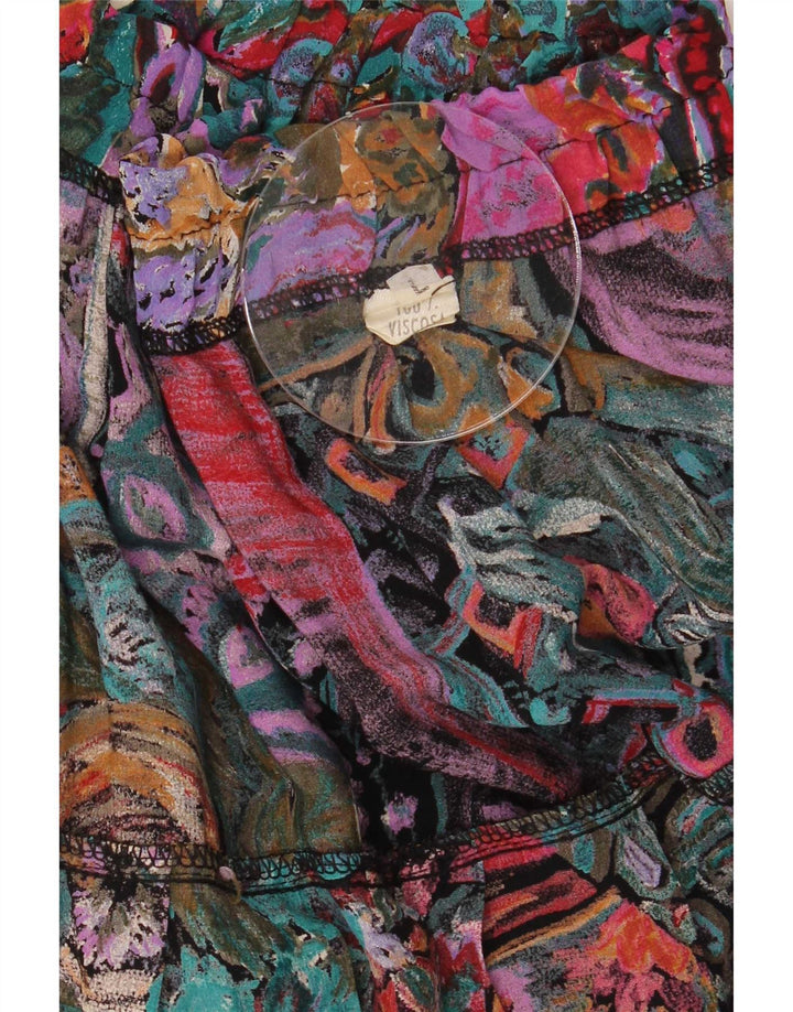 Fustă A-Line Vintage pentru femei cu model abstract, mare W30, multicoloră