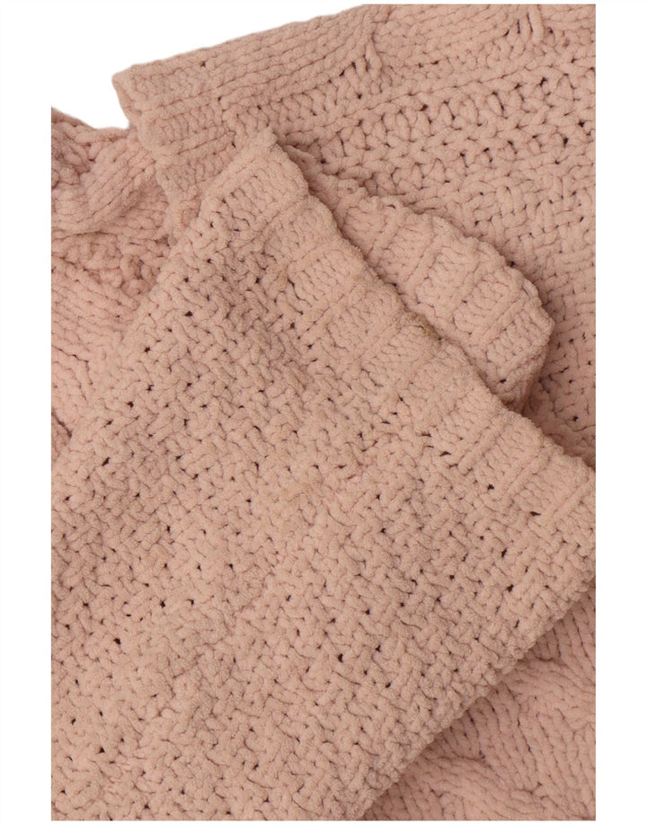 Pulover cu gât țestoasă supradimensionat pentru femei Marks & Spencer, UK 18 XL, roz
