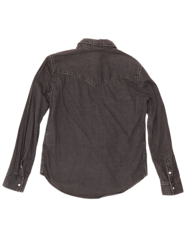 Cămașă de blugi pentru femei Levi's UK 10, bumbac negru mic