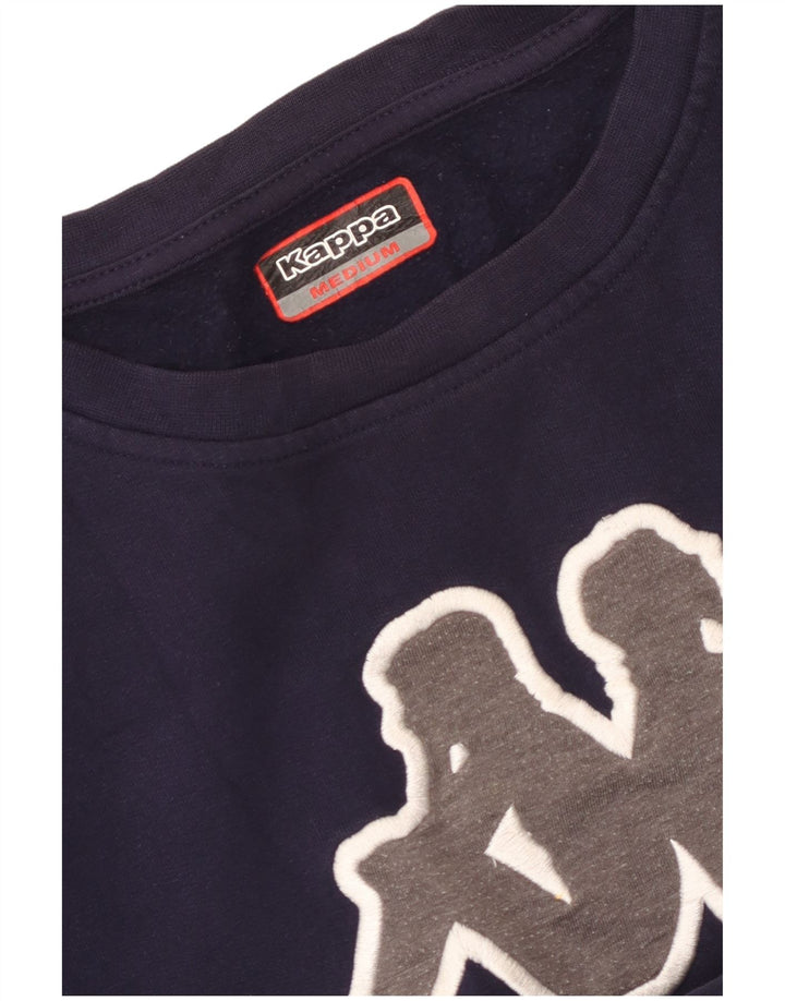 Pulover cu grafic pentru femei Kappa UK 14 Medium Bleumarin