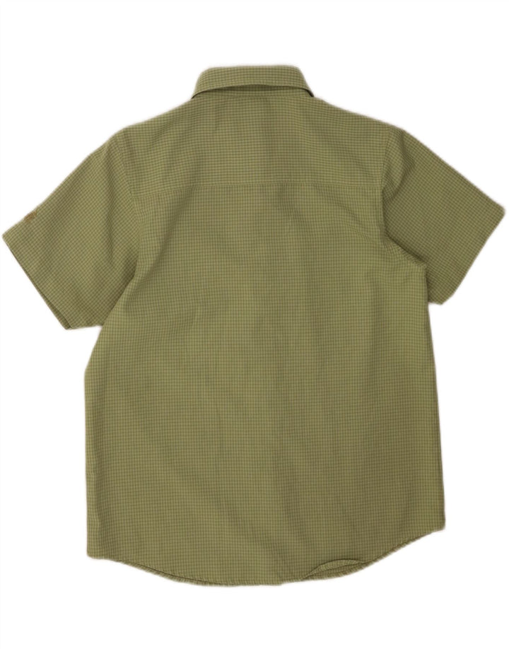 Cămașă cu mânecă scurtă pentru femei MC Kinley EU 38 Poliester cu carouri verde mediu