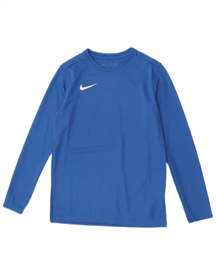 Nike băieți Dri Fit Top cu mânecă lungă 12-13 ani mare albastru