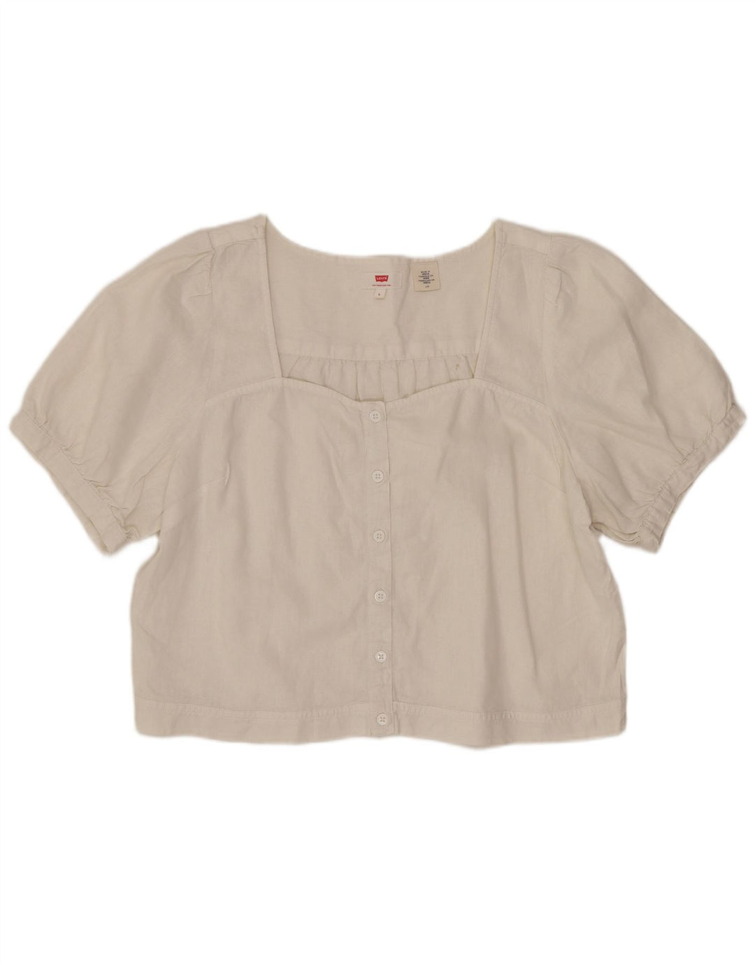 Bluză Levi's pentru femei Crop Shirt UK 14 Large White