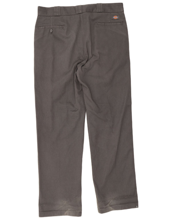 Pantaloni chino drepți pentru bărbați Dickies W36 L32 poliester gri