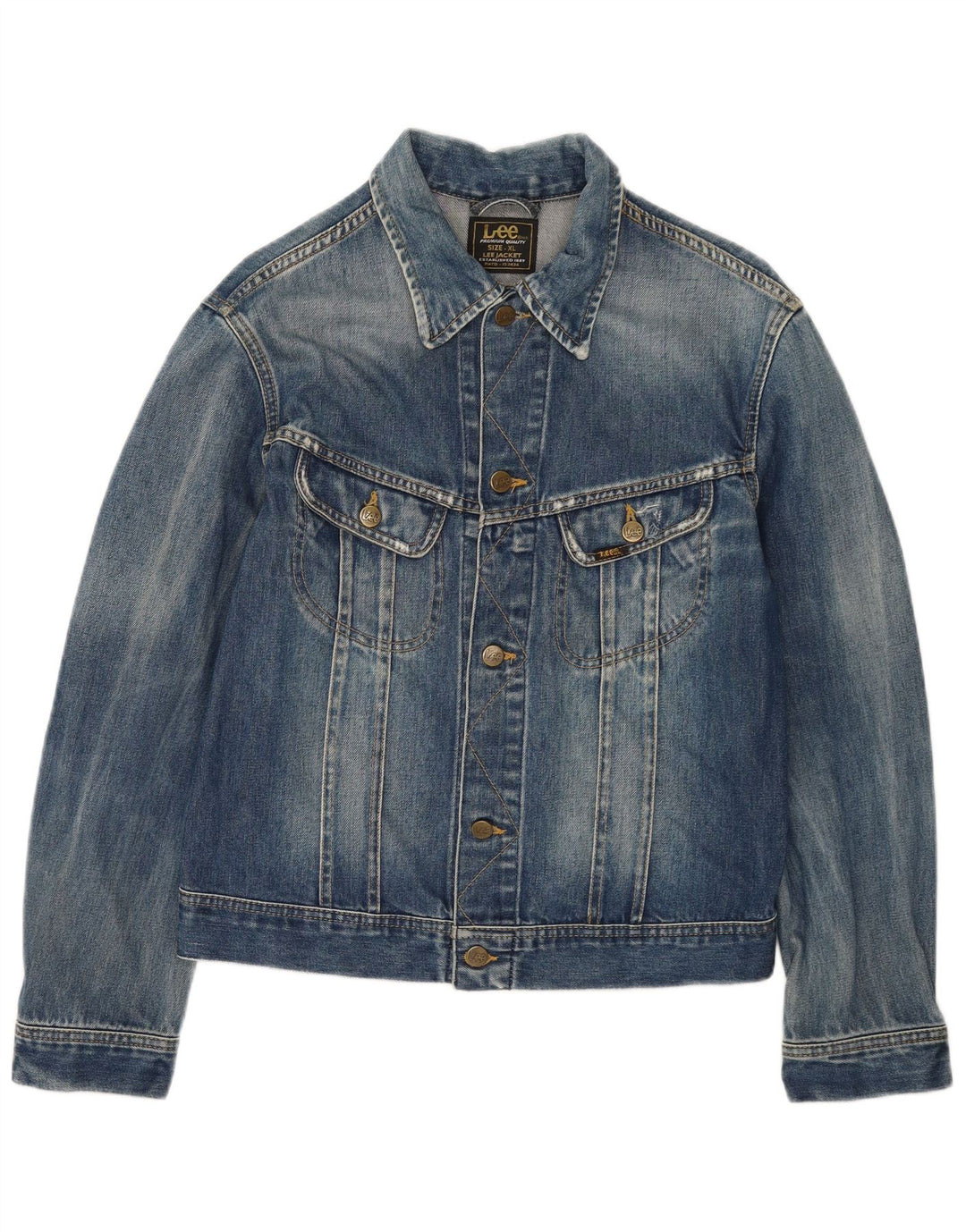 Jachetă de blugi pentru femei LEE UK 18 XL Bumbac albastru