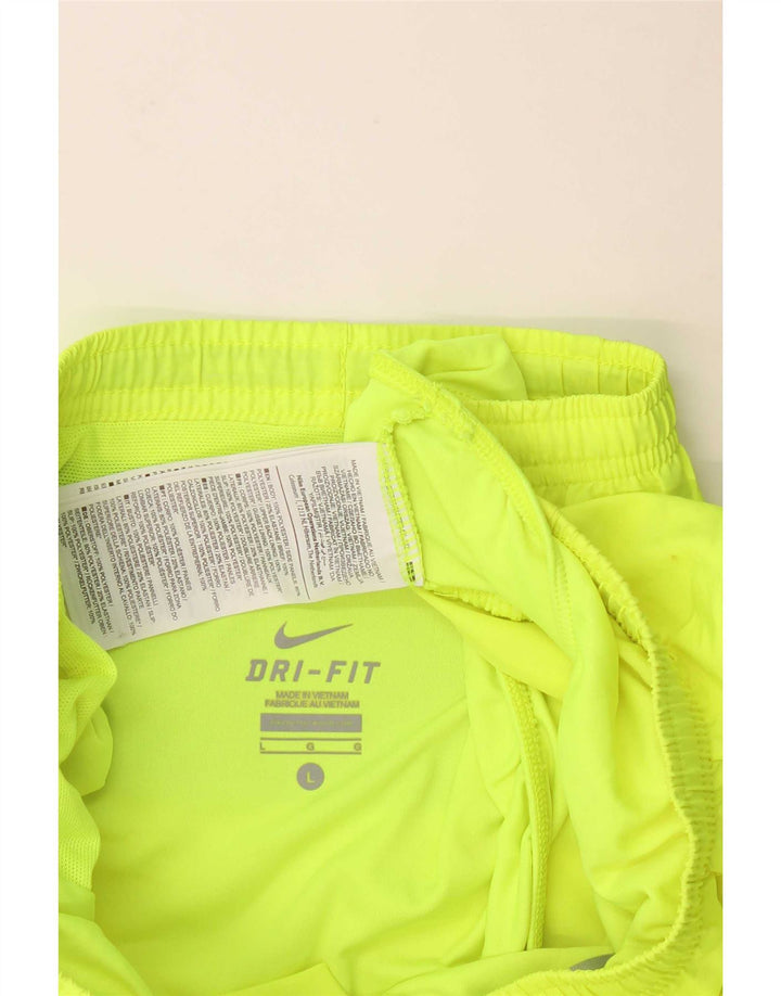 Pantaloni scurți sport Nike Dri Fit pentru femei UK 16, mari, verde, poliester