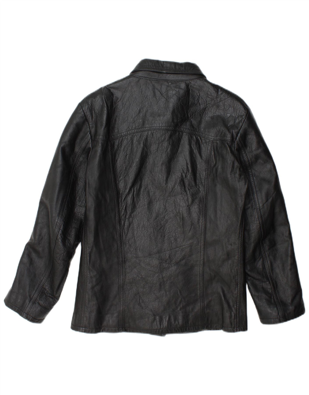 Jachetă de piele pentru femei Regina Schrecker UK 10 Small Black