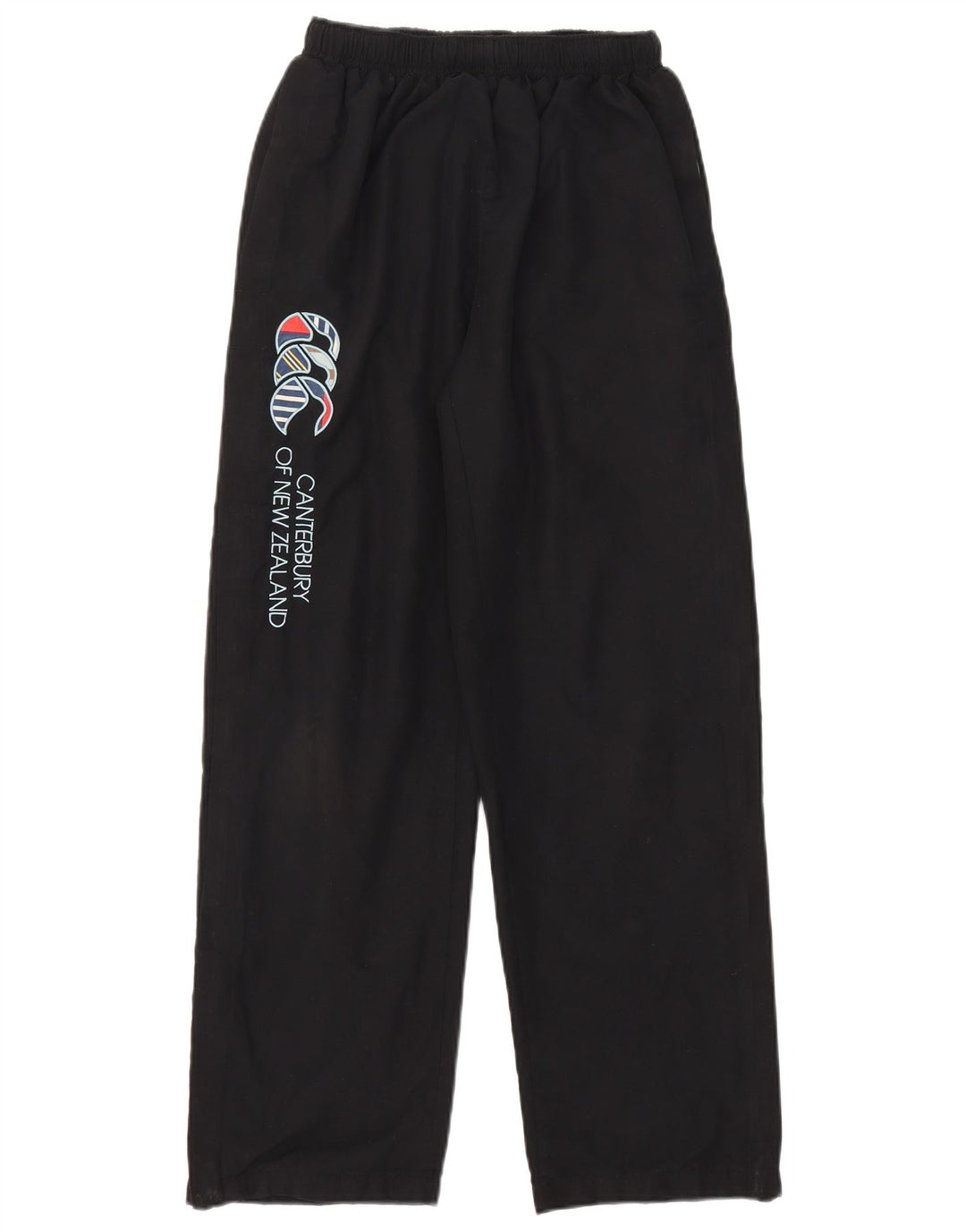 Pantaloni de trening grafic Canterbury pentru bărbați, poliester negru mic