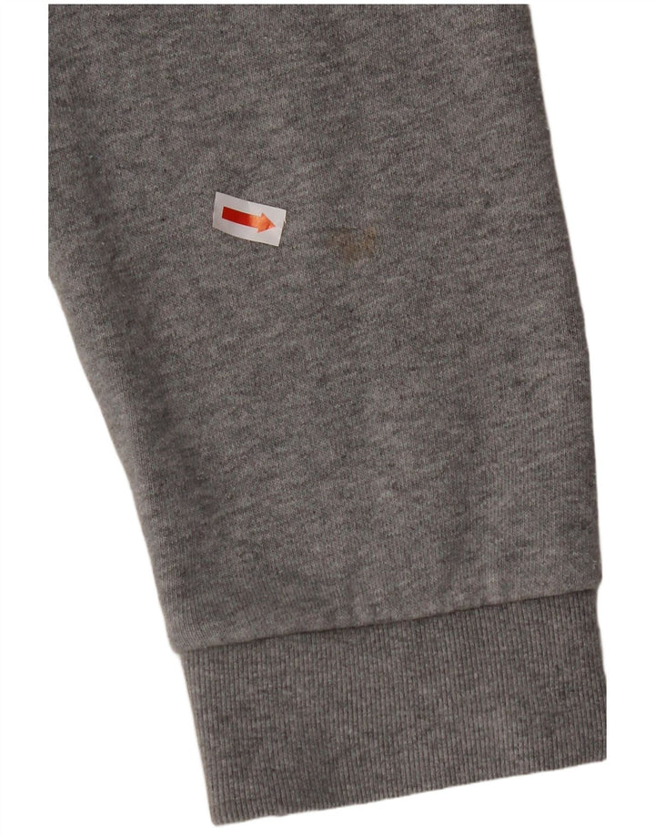 Pulover ADIDAS pentru bărbați, bumbac cu pete, gri mediu