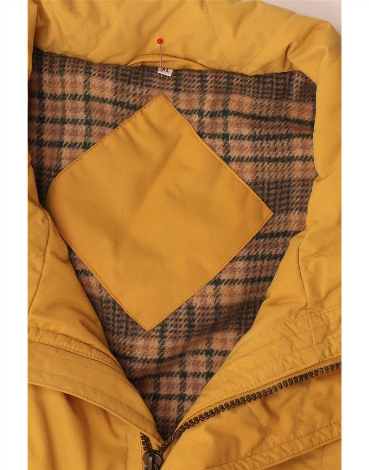 Gilet vintage pentru bărbați, UK 42 XL, poliester galben