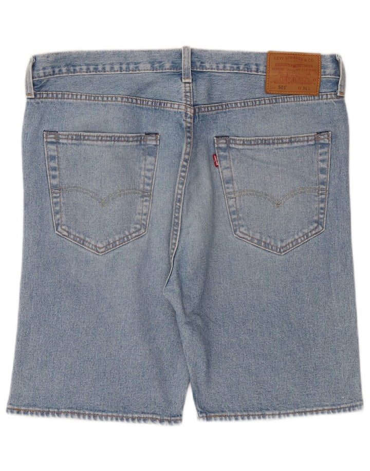 Pantaloni scurți Levi's 501 Denim W36 Large Blue Bumbac