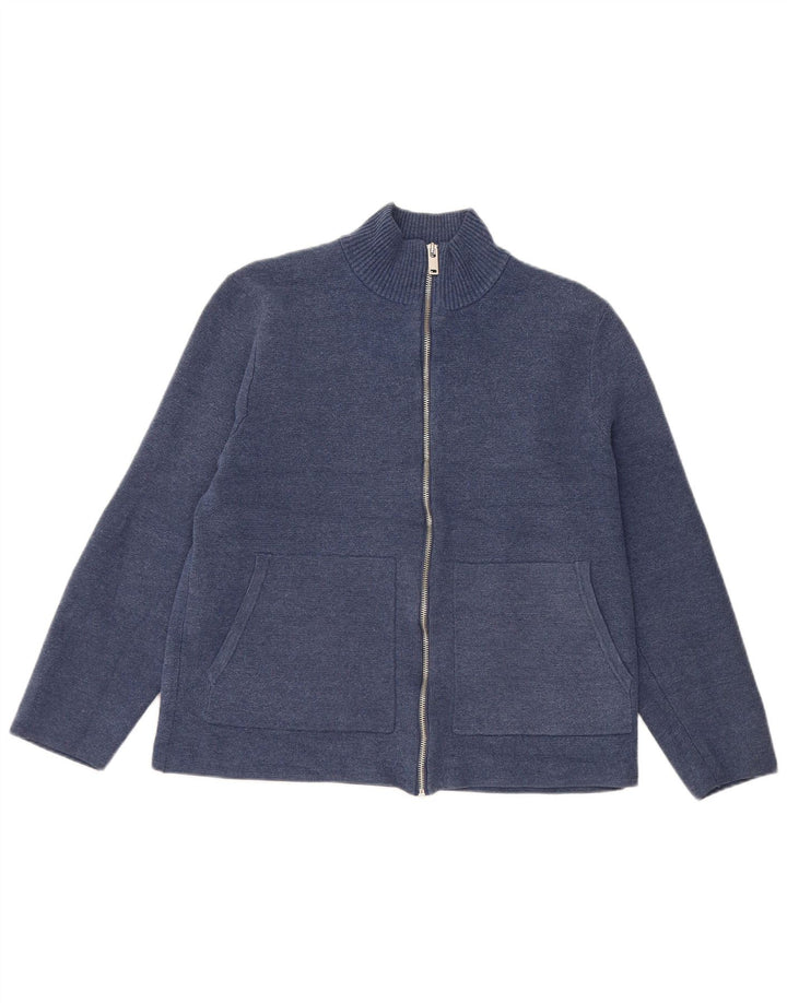 Pulover cardigan pentru femei Marks & Spencer UK 14 Poliester mediu bleumarin