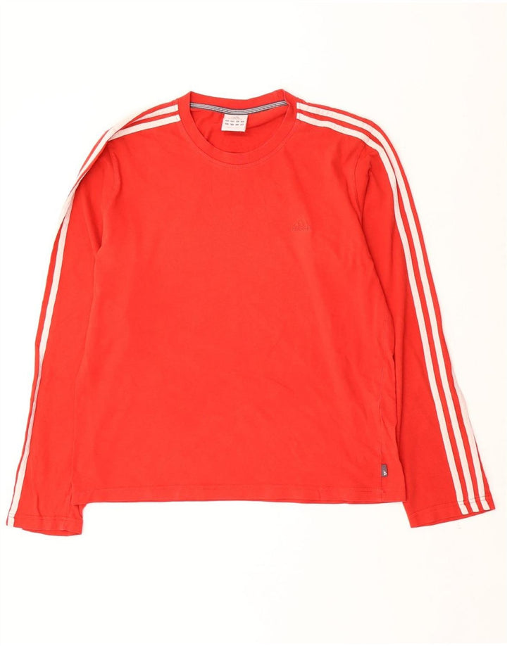 Top pentru bărbați ADIDAS cu mânecă lungă, mare, roșu, bumbac