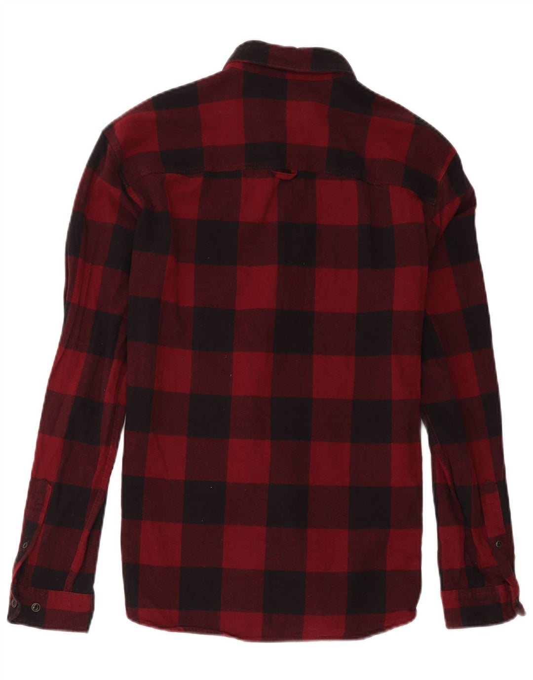 Cămașă de flanel Jack & Jones pentru bărbați, bumbac cu carouri roșii medii