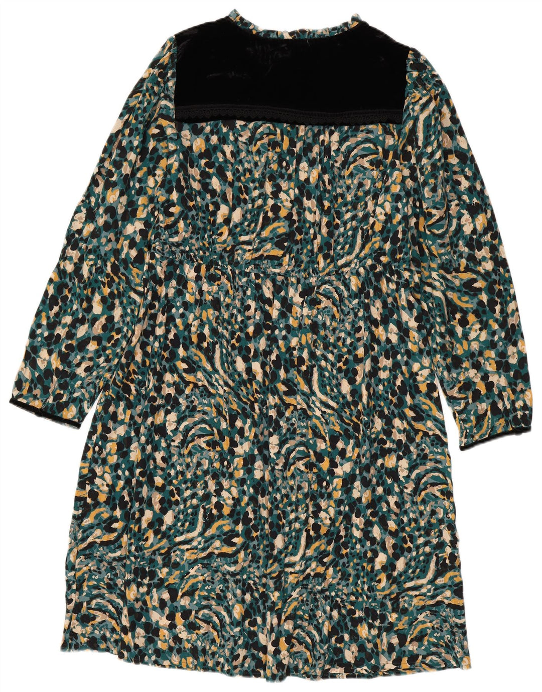 Rochie de ceai maxi pentru femei Monsoon UK 10 Boema cu pete multicolore mici
