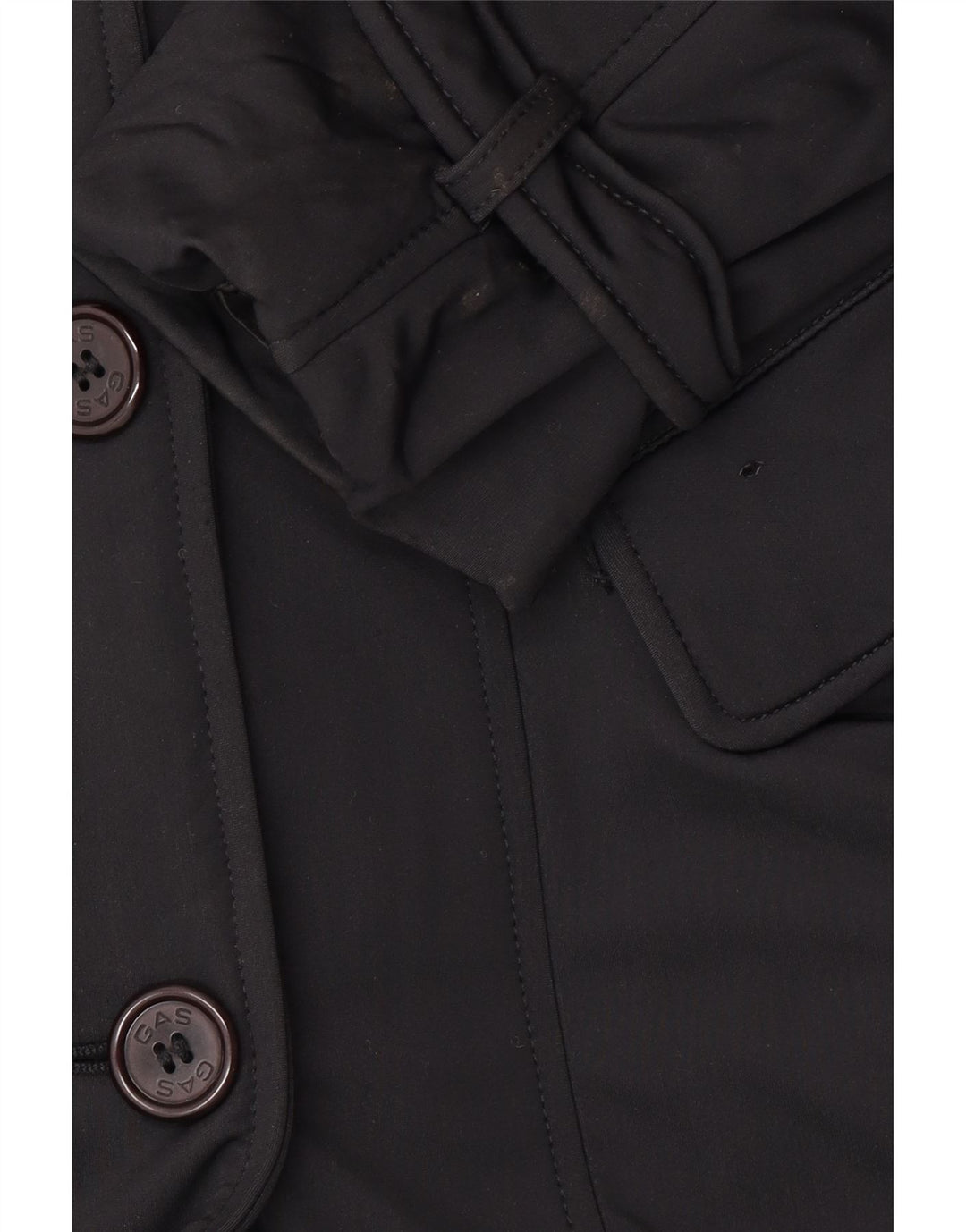 Trenci pentru femei GAS cu două piepturi UK 10 Poliamidă neagră mică