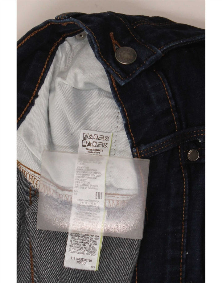 Blugi conici pentru bărbați Marks & Spencer L34 L33 Bumbac bleumarin