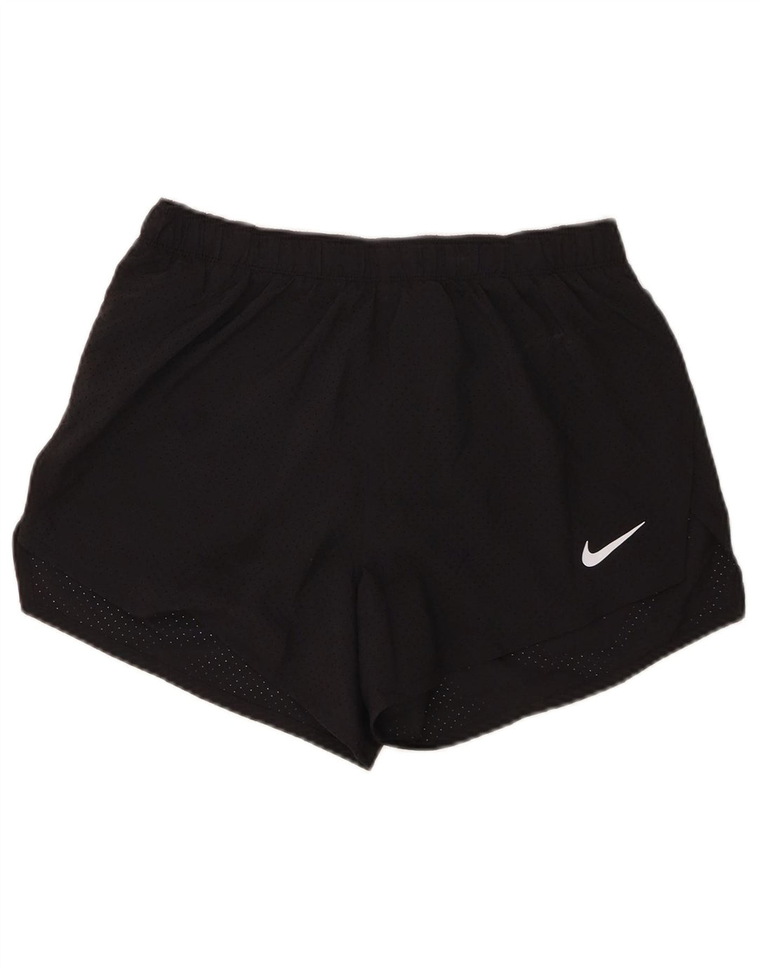 Pantaloni scurți sport Nike Dri Fit pentru femei UK 14 Poliester mediu negru