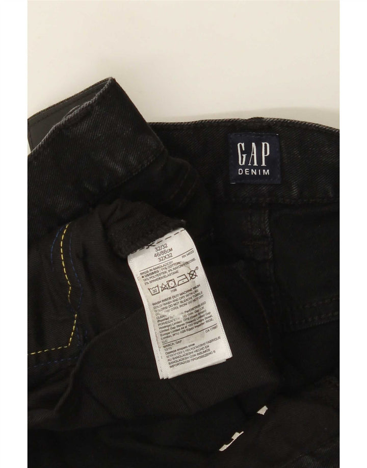 Blugi Gap Bărbați Drepți W32 L32 Bumbac Negru
