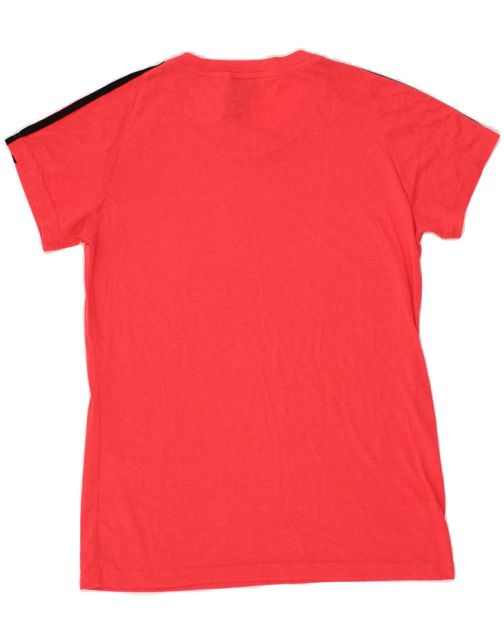 ADIDAS Womens T-Shirt Top UK 12/14 Medium Pink Polyester Vintage Adidas and Second-Hand Adidas from Messina Hembry 
