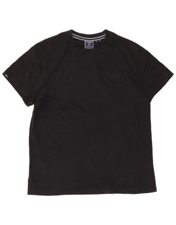 Tricou Superdry pentru bărbați Top XL bumbac negru