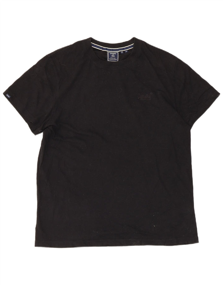 Tricou Superdry pentru bărbați Top XL bumbac negru