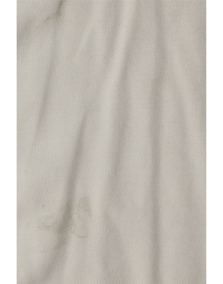 Tricou polo LACOSTE pentru bărbați, mărimea 4, bumbac alb mediu