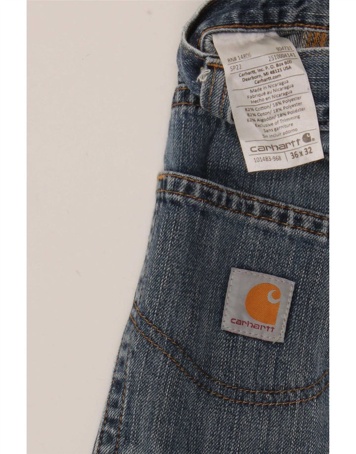 Blugi drepti pentru bărbați Carhartt W36 L32 Bumbac albastru