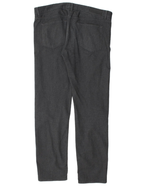 Pantaloni casual drepti pentru bărbați Hugo Boss W38 L34 bumbac gri