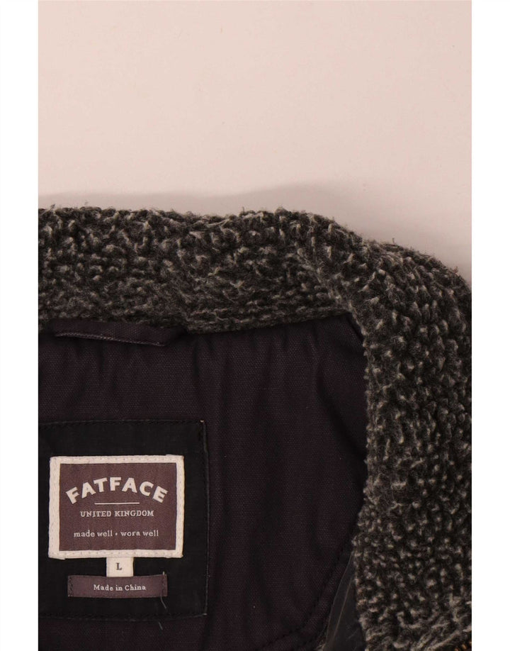 Gilet căptușit pentru bărbați Fat Face UK 40 mare bumbac gri