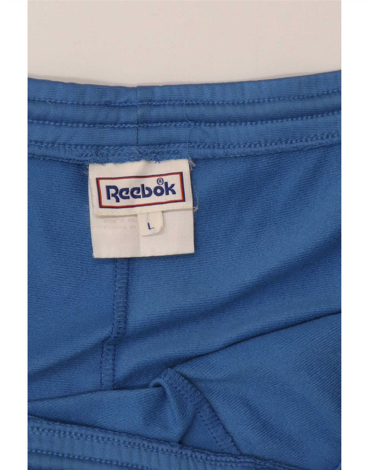 Pantaloni de trening Reebok pentru bărbați, mari, albastru, poliester color bloc