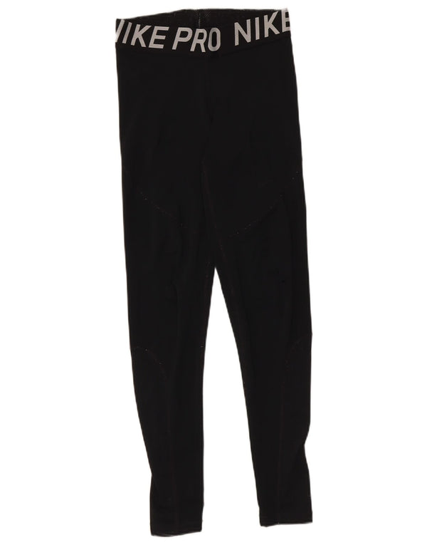 Leggings Nike Dri Fit Graphic pentru femei UK 14 Medium Black