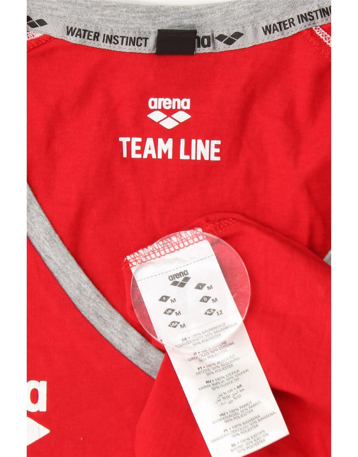 Tricou grafic pentru femei ARENA Top UK 14 Medium Red Bumbac