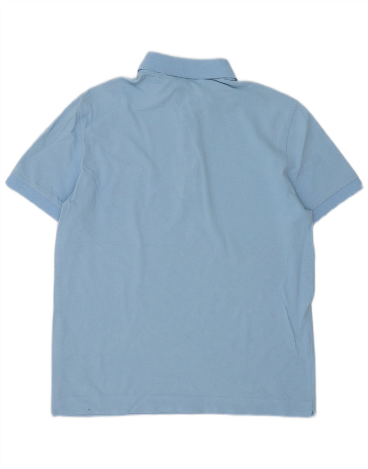 Tricou polo Lacoste pentru bărbați, cu formă regulată, mărimea 4, bumbac albastru mediu