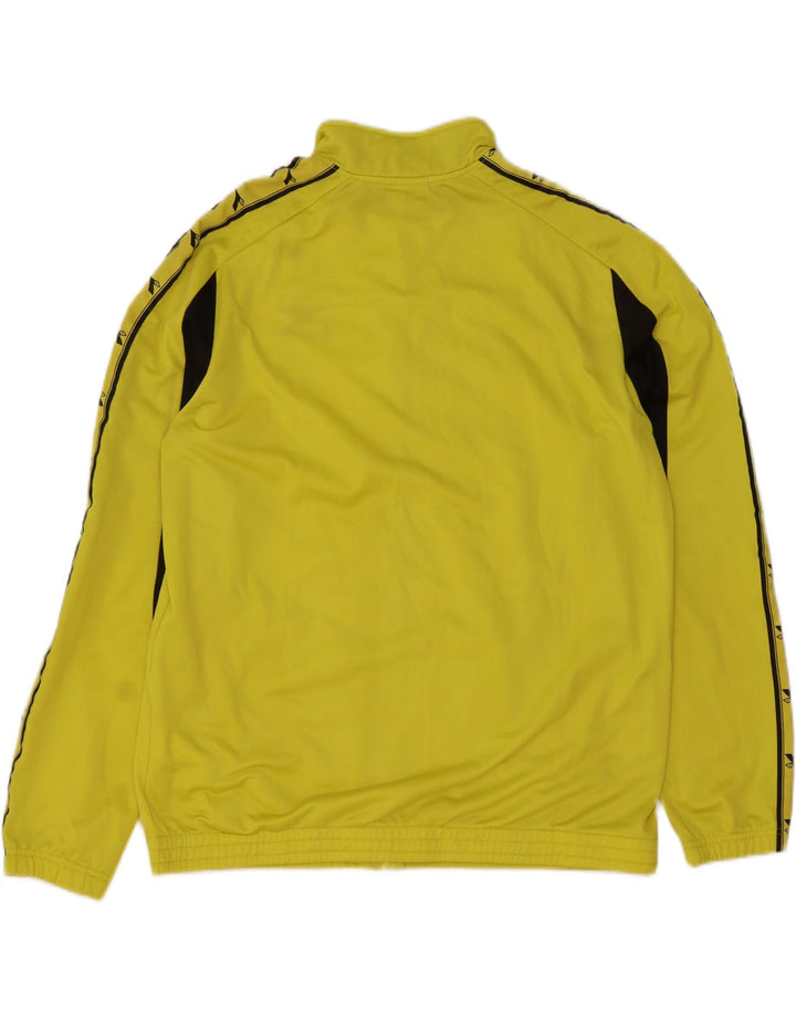 Jachetă de trening cu grafică pentru bărbați DIADORA, 3XL, din poliester color bloc, galben