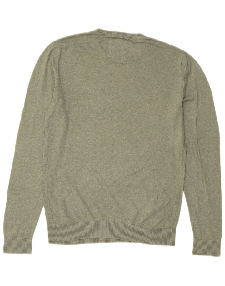Pulover Hollister Crew Neck Jumper pentru bărbați, verde mediu