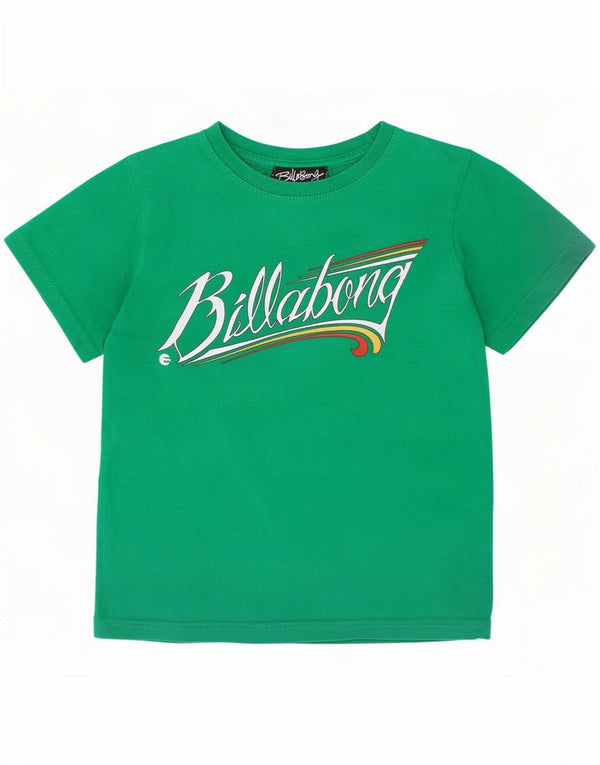 Tricou grafic pentru băieți Billabong Top 5-6 ani bumbac verde