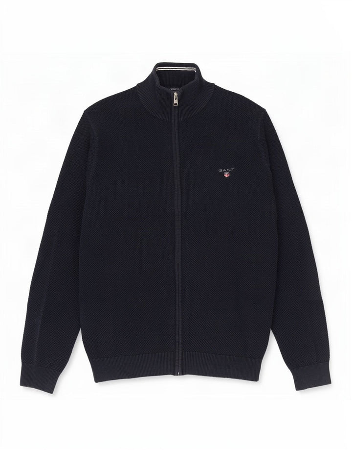 Pulover cardigan pentru bărbați Gant, mare, bleumarin, bumbac