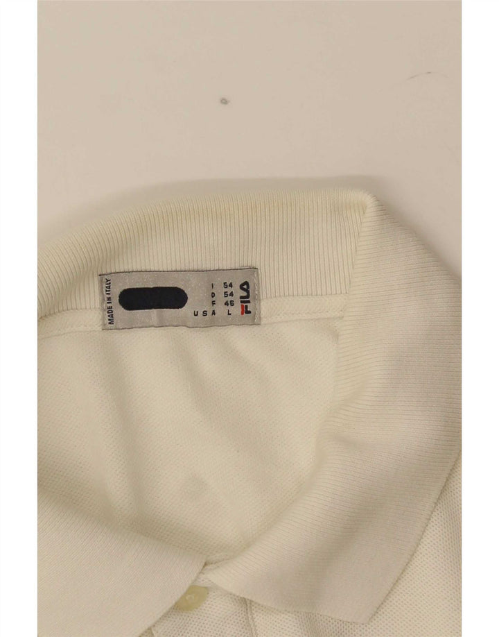 Tricou polo Fila pentru bărbați, mare, alb