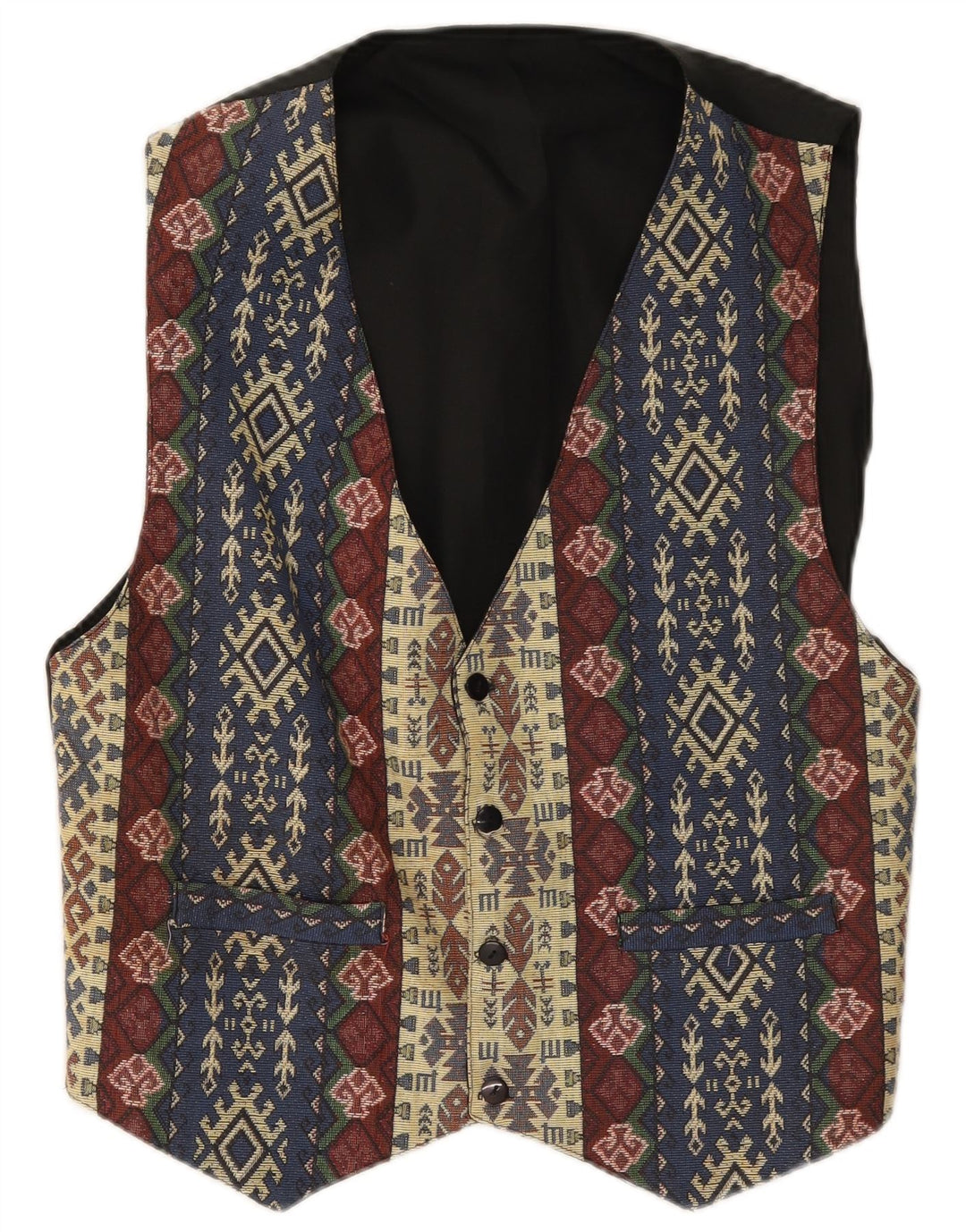Vestă vintage pentru bărbați XS multicoloră Fair Isle